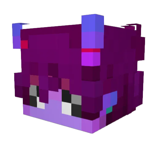 Bireug Minecraft avatar head, 3D render