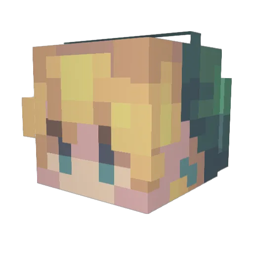 Birgir Minecraft avatar head, 3D render