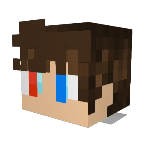 Birillo44 Minecraft avatar head, 3D render