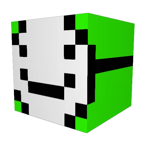 Birk08 Minecraft avatar head, 3D render