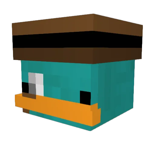 Birke379 Minecraft avatar head, 3D render