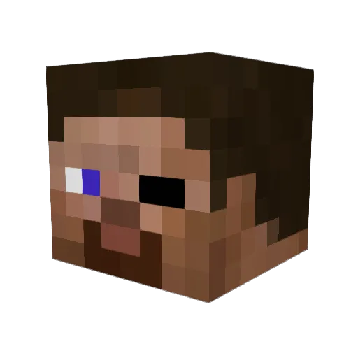 BirlenFrags Minecraft avatar head, 3D render