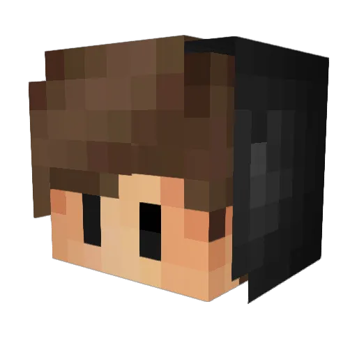 BirnePVP Minecraft avatar head, 3D render