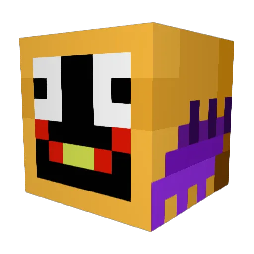 Birthday9500 Minecraft avatar head, 3D render