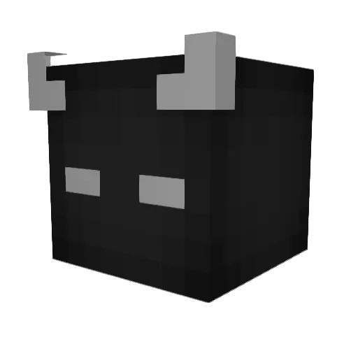 BirthdayCard Minecraft avatar head, 3D render