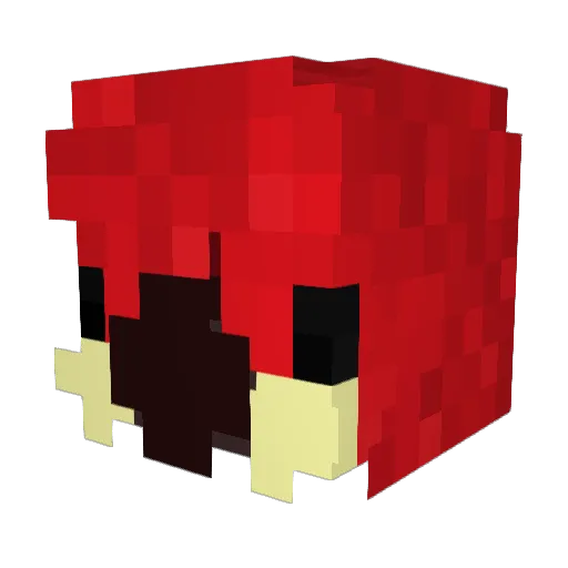 BirthingGiraffe Minecraft avatar head, 3D render