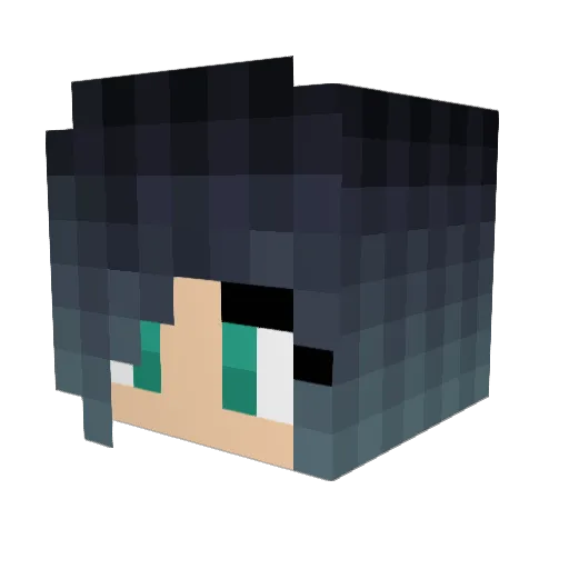 Birtocaster Minecraft avatar head, 3D render