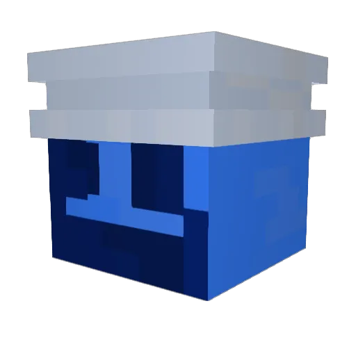 BiscTea Minecraft avatar head, 3D render