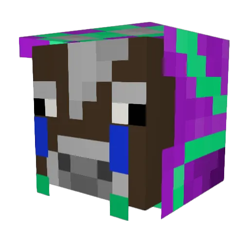 BiscuiitButter Minecraft avatar head, 3D render