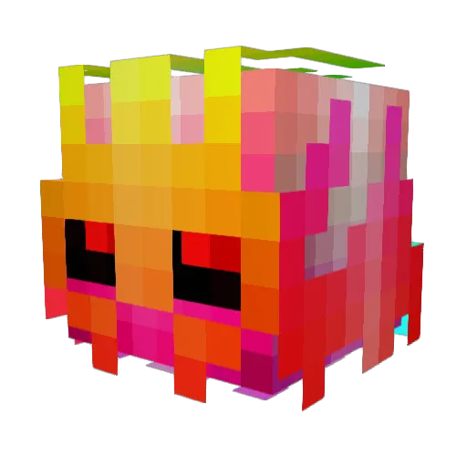 Biscuit11 Minecraft avatar head, 3D render
