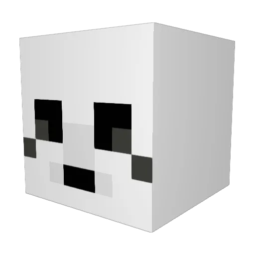 BiscuitBuff Minecraft avatar head, 3D render
