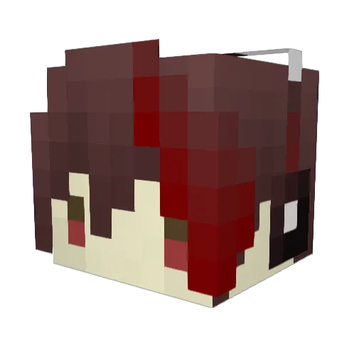 BiscuitGeorge Minecraft avatar head, 3D render