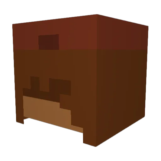 Biscuit___23 Minecraft avatar head, 3D render
