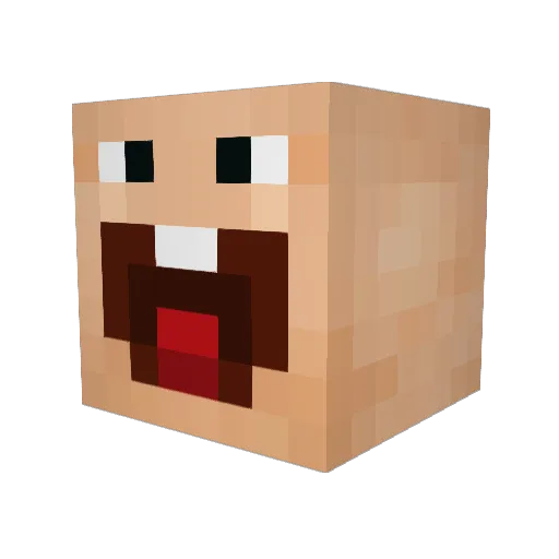 Biscuits1204 Minecraft avatar head, 3D render