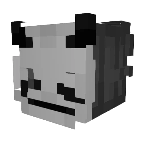 Biscuyt Minecraft avatar head, 3D render