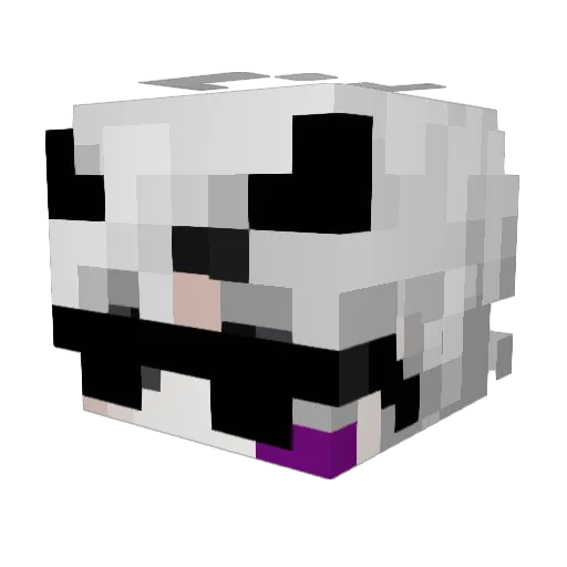 BishopEXone Minecraft avatar head, 3D render