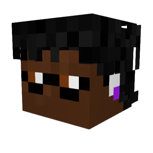 Bishop_1993 Minecraft avatar head, 3D render
