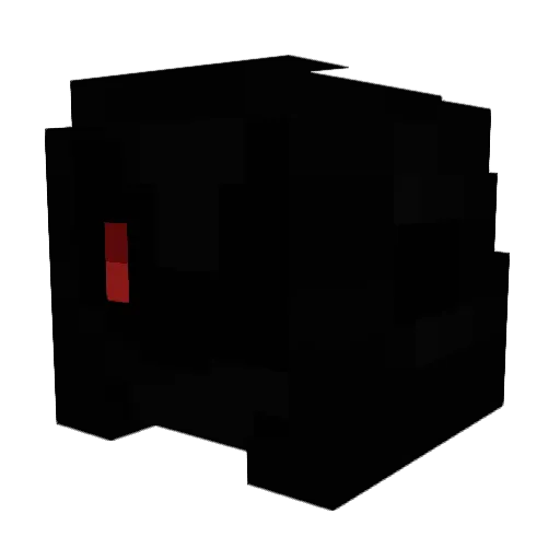 Bisi Minecraft avatar head, 3D render