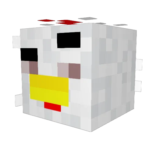 Biskit_Cat Minecraft avatar head, 3D render