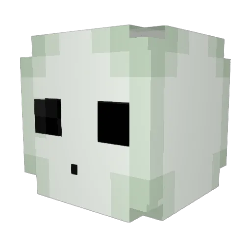 Biskor Minecraft avatar head, 3D render