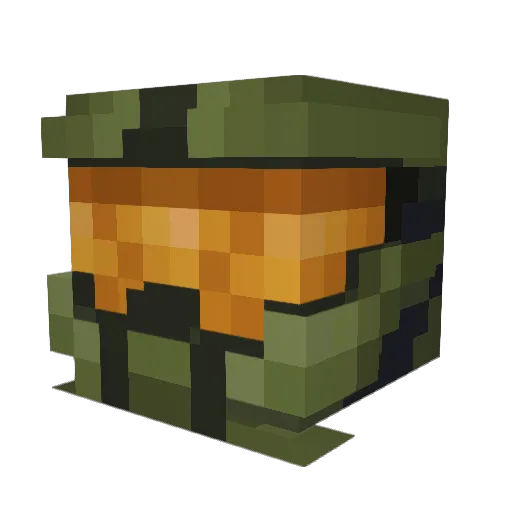 Bismarck0201 Minecraft avatar head, 3D render