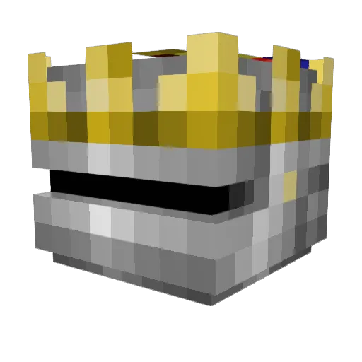 Bismarck__ Minecraft avatar head, 3D render
