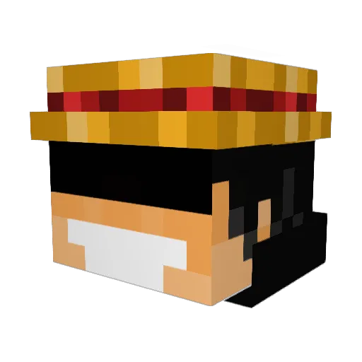 Bismark__ Minecraft avatar head, 3D render