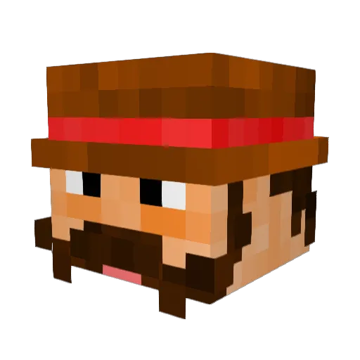 Bismut8311 Minecraft avatar head, 3D render
