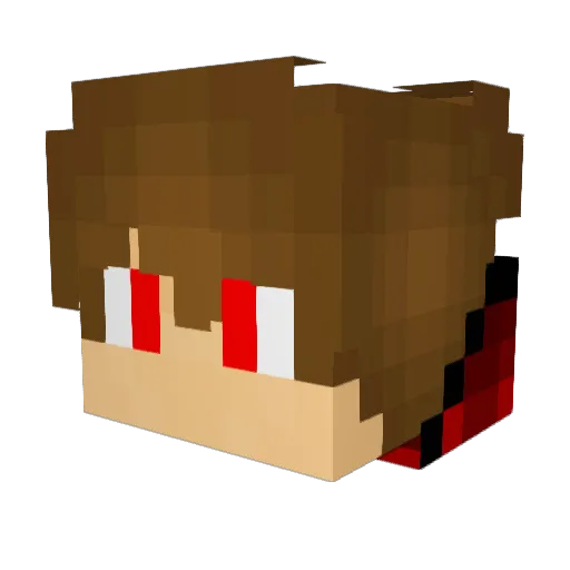 BisonBison24_ Minecraft avatar head, 3D render