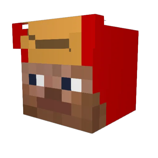 Bisounours6575 Minecraft avatar head, 3D render