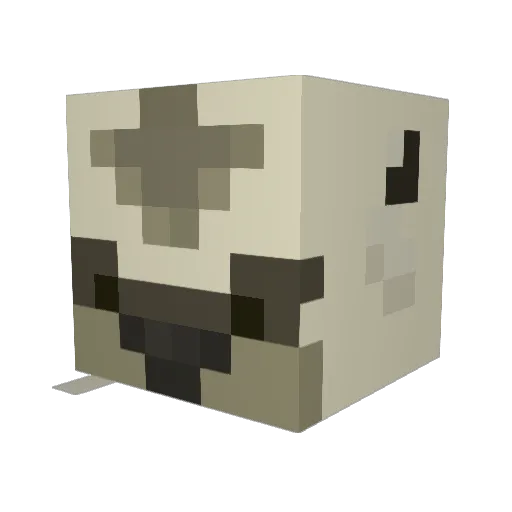 Bisq Minecraft avatar head, 3D render