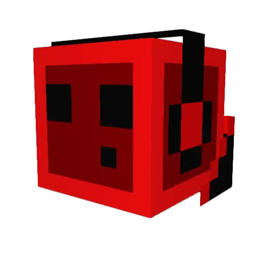 Bisskit Minecraft avatar head, 3D render