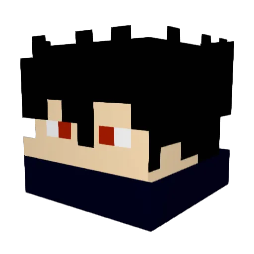 Bissmouleh_ Minecraft avatar head, 3D render
