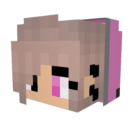 Bissssssss Minecraft avatar head, 3D render