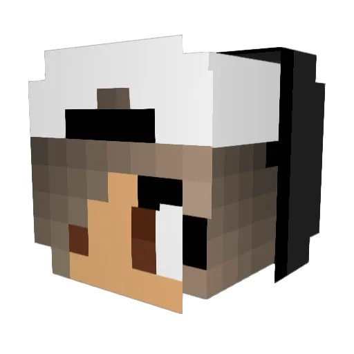 Bissybell Minecraft avatar head, 3D render