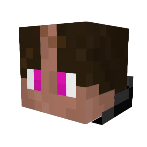 Bistinko Minecraft avatar head, 3D render