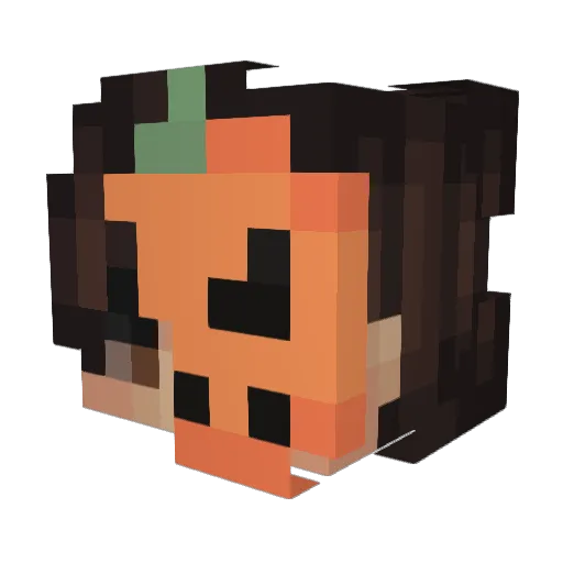 BiswiQ Minecraft avatar head, 3D render