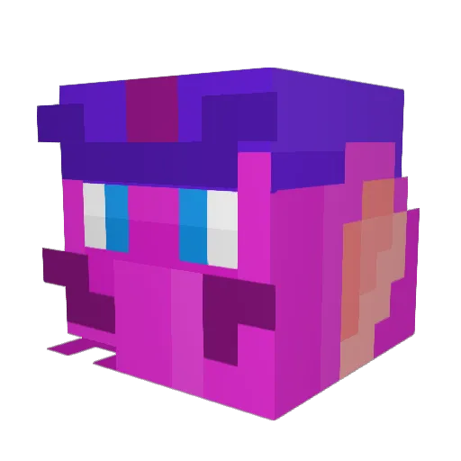 Biszu_LJK Minecraft avatar head, 3D render