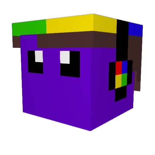 BitBeastRing Minecraft avatar head, 3D render