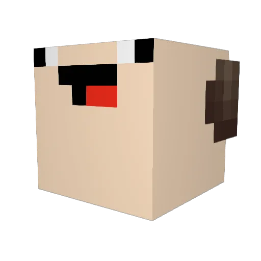 BitBuster Minecraft avatar head, 3D render