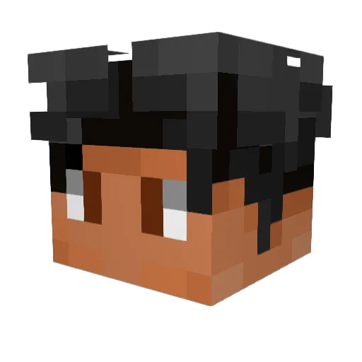 BitOfGodz Minecraft avatar head, 3D render