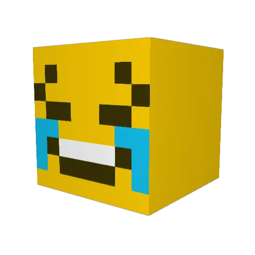 BitWares Minecraft avatar head, 3D render