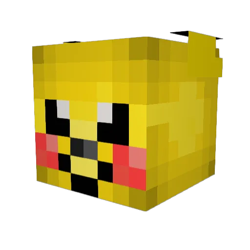 Bitbuff Minecraft avatar head, 3D render