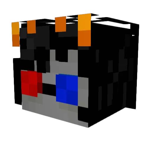 Bitdutyman Minecraft avatar head, 3D render