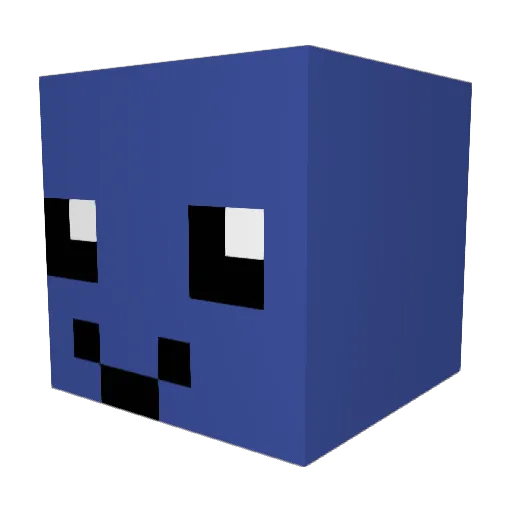 BiteTheBubby Minecraft avatar head, 3D render