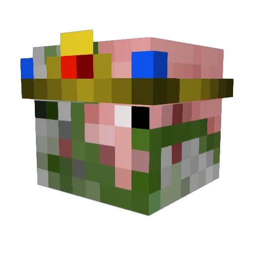 BiteThePaint Minecraft avatar head, 3D render