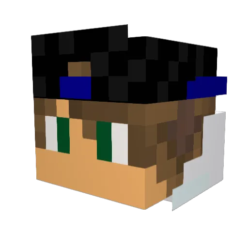 Bitefight_ Minecraft avatar head, 3D render