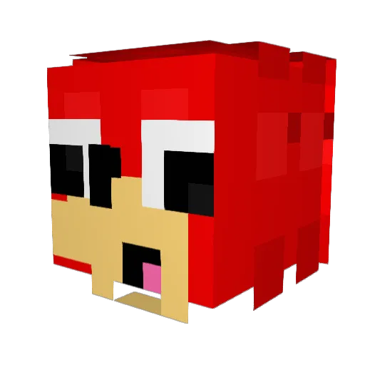 Bitey_ Minecraft avatar head, 3D render
