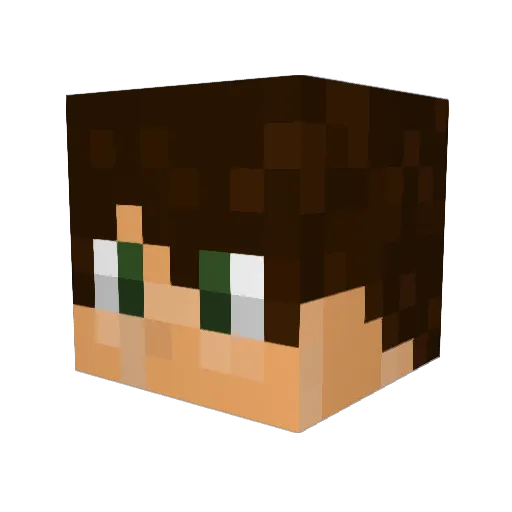Bitfenix Minecraft avatar head, 3D render