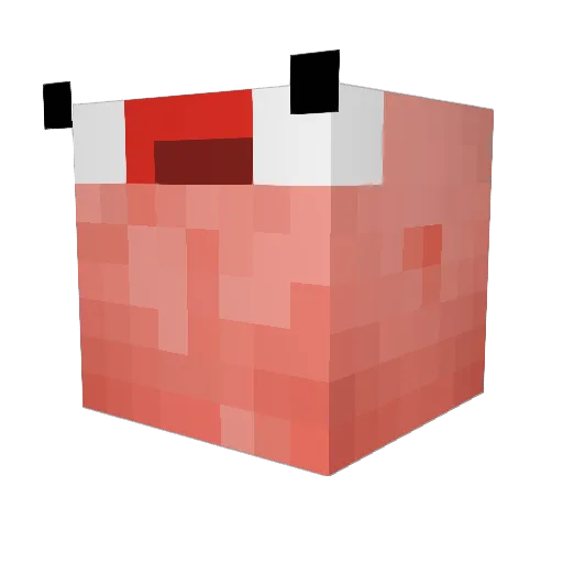 Bithy Minecraft avatar head, 3D render